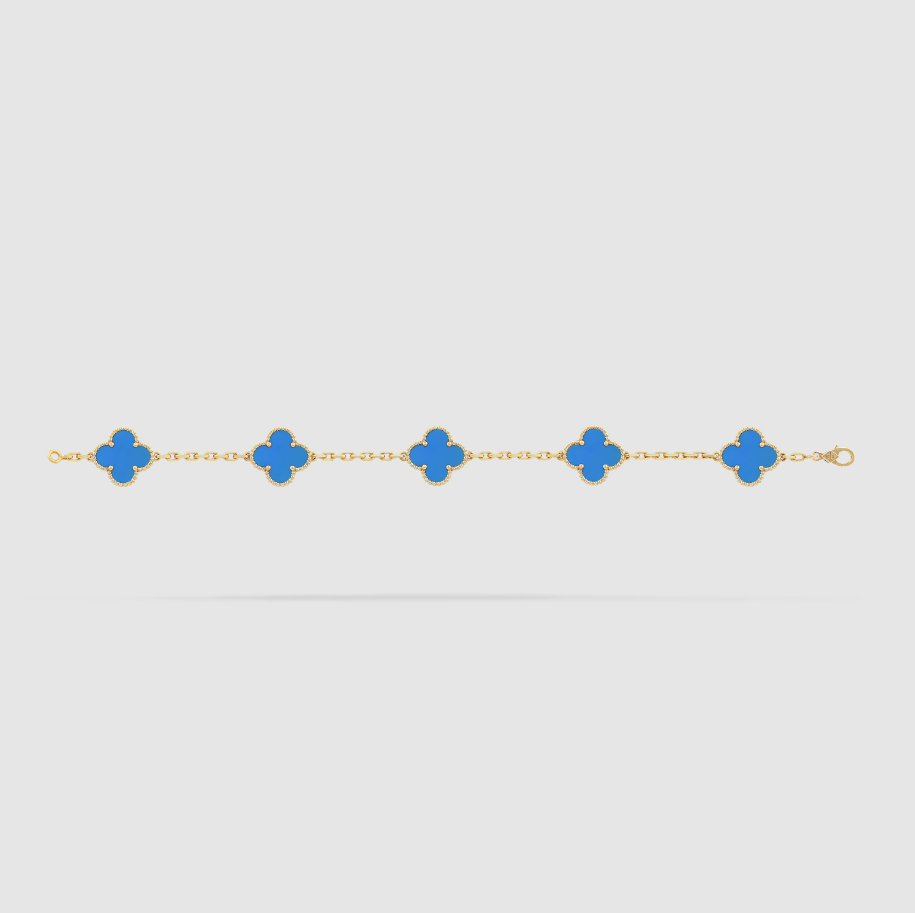 Vintage Alhambra bracelet, 5 motifs